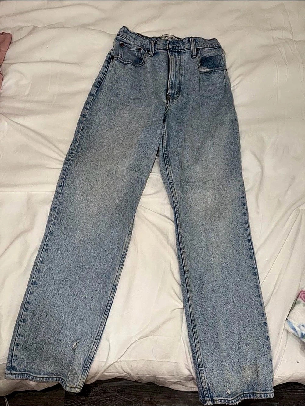 Abercrombie & Fitch Curve Love The '90s Straight Ultra High Rise Jeans Size 4